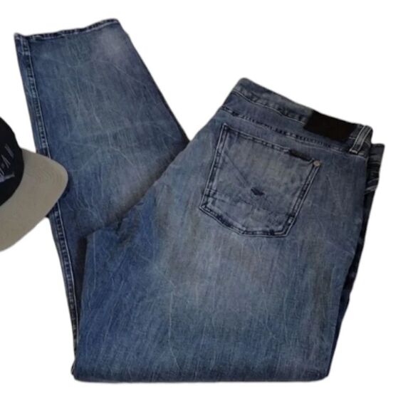 Hudson The Broderick Slouchy Skinny Zipper Constructed Jeans Men's 42 - Picture 8 of 14